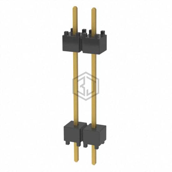 DW-02-10-G-S-600 - Samtec Inc. - Rectangular Connectors - Board Spacers, Stackers (Board to Board)