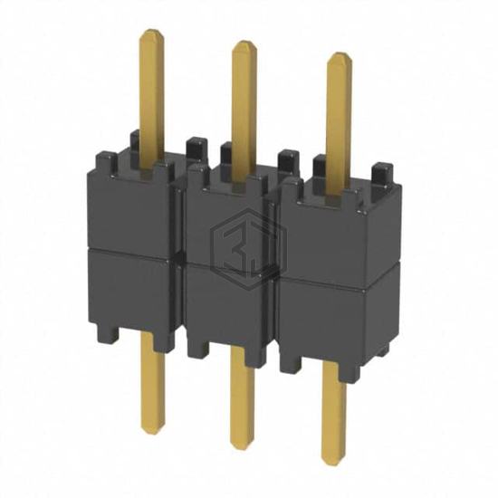 DW-03-07-G-S-200 - Samtec Inc. - Rectangular Connectors - Board Spacers, Stackers (Board to Board)