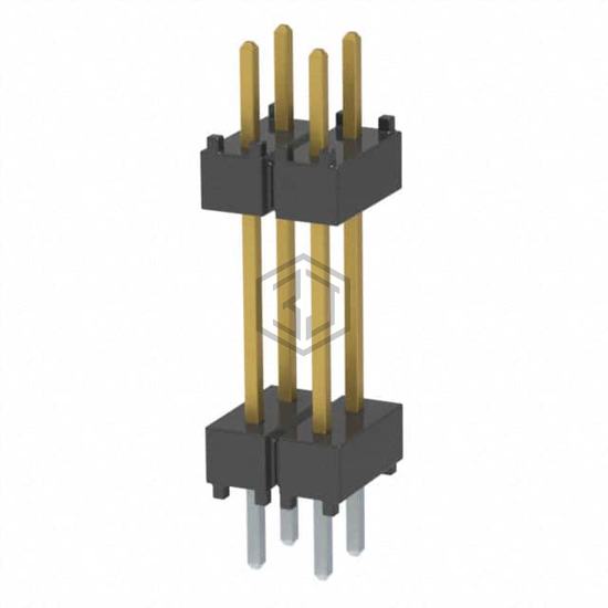 DW-02-10-S-D-500 - Samtec Inc. - Rectangular Connectors - Board Spacers, Stackers (Board to Board)