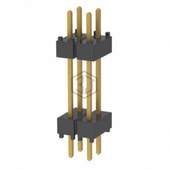 DW-02-10-G-D-500 - Samtec Inc. - Rectangular Connectors - Board Spacers, Stackers (Board to Board)