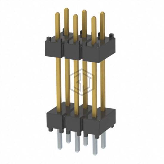 DW-03-10-F-D-500 - Samtec Inc. - Rectangular Connectors - Board Spacers, Stackers (Board to Board)