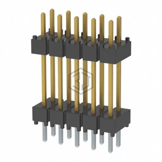 DW-05-10-L-D-500 - Samtec Inc. - Rectangular Connectors - Board Spacers, Stackers (Board to Board)