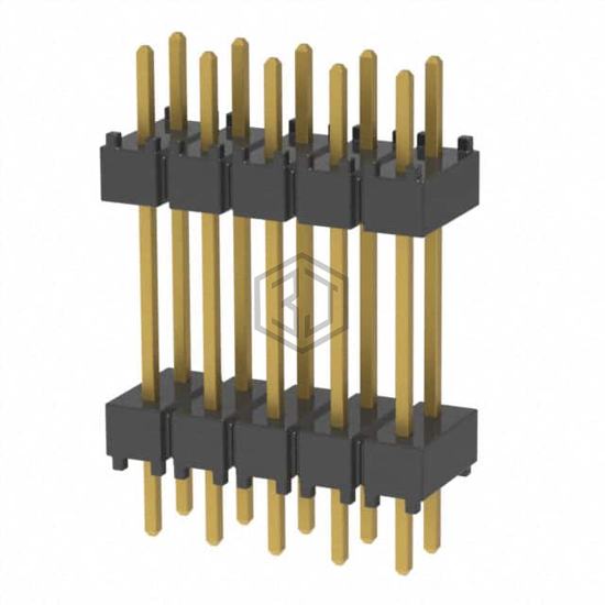 DW-05-10-G-D-500 - Samtec Inc. - Rectangular Connectors - Board Spacers, Stackers (Board to Board)