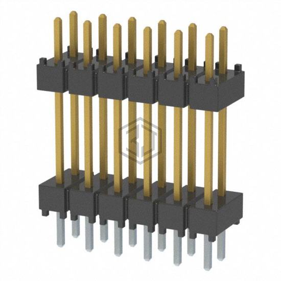 DW-06-10-F-D-500 - Samtec Inc. - Rectangular Connectors - Board Spacers, Stackers (Board to Board)