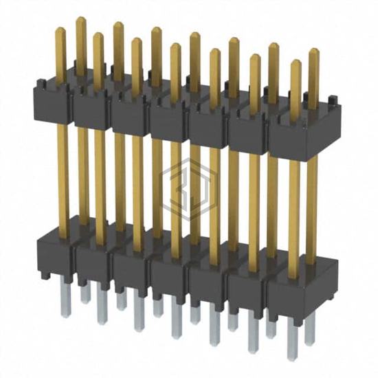 DW-07-10-L-D-500 - Samtec Inc. - Rectangular Connectors - Board Spacers, Stackers (Board to Board)
