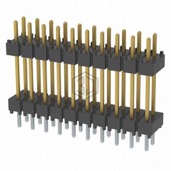 DW-10-10-L-D-500 - Samtec Inc. - Rectangular Connectors - Board Spacers, Stackers (Board to Board)