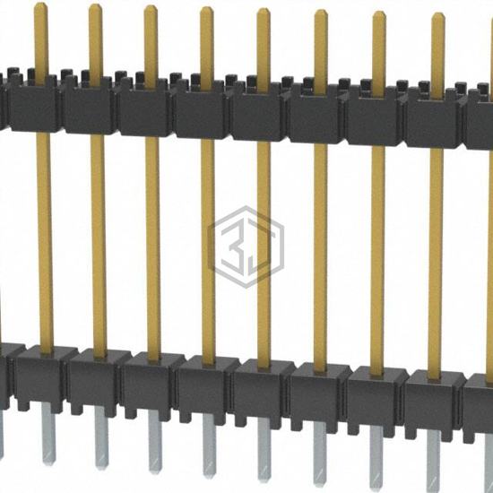 DW-12-10-S-S-600 - Samtec Inc. - Rectangular Connectors - Board Spacers, Stackers (Board to Board)