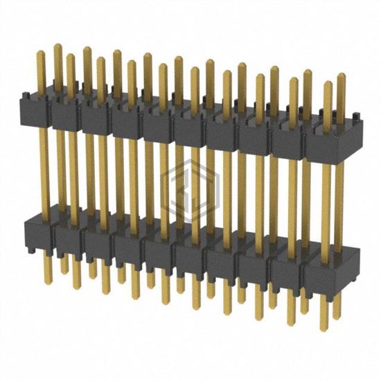 DW-10-10-G-D-500 - Samtec Inc. - Rectangular Connectors - Board Spacers, Stackers (Board to Board)