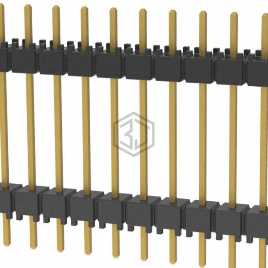 DW-27-10-G-S-600 - Samtec Inc. - Rectangular Connectors - Board Spacers, Stackers (Board to Board)