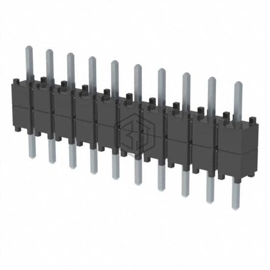 DW-10-07-T-S-200 - Samtec Inc. - Rectangular Connectors - Board Spacers, Stackers (Board to Board)