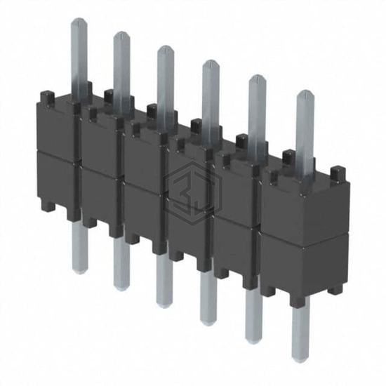 DW-06-07-T-S-200 - Samtec Inc. - Rectangular Connectors - Board Spacers, Stackers (Board to Board)