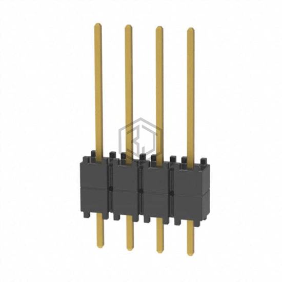 DW-04-09-G-S-200 - Samtec Inc. - Rectangular Connectors - Board Spacers, Stackers (Board to Board)