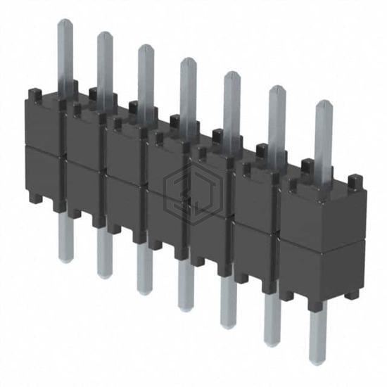 DW-07-07-T-S-200 - Samtec Inc. - Rectangular Connectors - Board Spacers, Stackers (Board to Board)