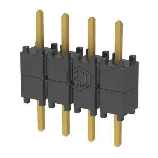DW-04-07-G-S-200 - Samtec Inc. - Rectangular Connectors - Board Spacers, Stackers (Board to Board)