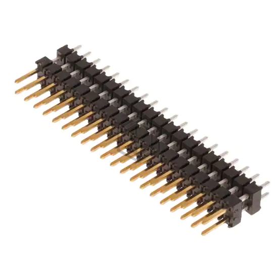 DW-20-15-L-D-300 - Samtec Inc. - Rectangular Connectors - Board Spacers, Stackers (Board to Board)