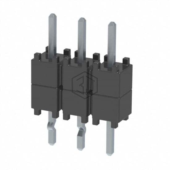 DW-03-07-T-S-200-LL - Samtec Inc. - Rectangular Connectors - Board Spacers, Stackers (Board to Board)