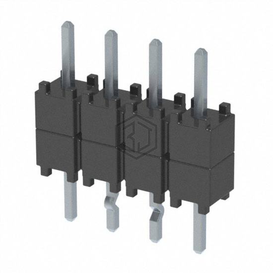 DW-04-07-T-S-200-LL - Samtec Inc. - Rectangular Connectors - Board Spacers, Stackers (Board to Board)