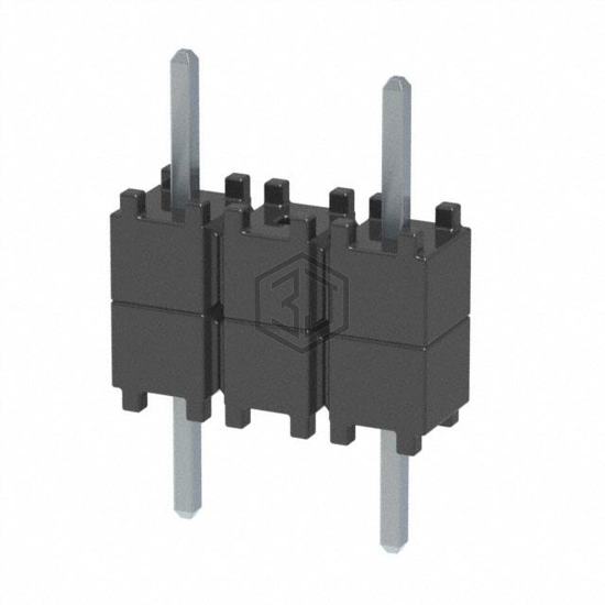 DW-03-07-T-S-200-002 - Samtec Inc. - Rectangular Connectors - Board Spacers, Stackers (Board to Board)