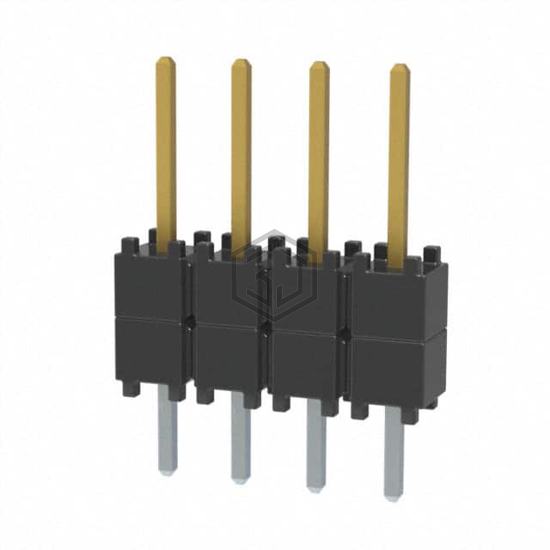 DW-04-08-F-S-200 - Samtec Inc. - Rectangular Connectors - Board Spacers, Stackers (Board to Board)
