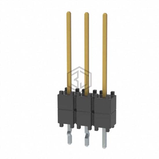DW-03-09-L-S-200-LL - Samtec Inc. - Rectangular Connectors - Board Spacers, Stackers (Board to Board)