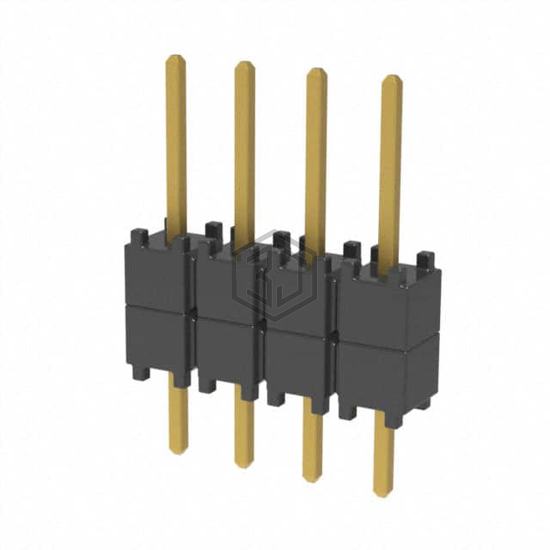 DW-04-08-G-S-200 - Samtec Inc. - Rectangular Connectors - Board Spacers, Stackers (Board to Board)