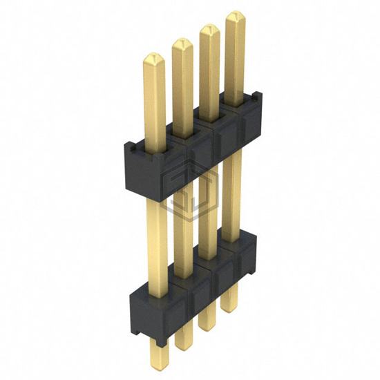 DW-04-10-L-S-375 - Samtec Inc. - Rectangular Connectors - Board Spacers, Stackers (Board to Board)