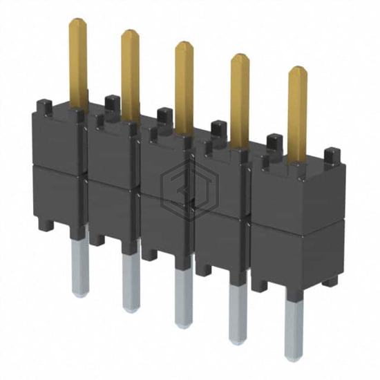 DW-05-07-F-S-200 - Samtec Inc. - Rectangular Connectors - Board Spacers, Stackers (Board to Board)