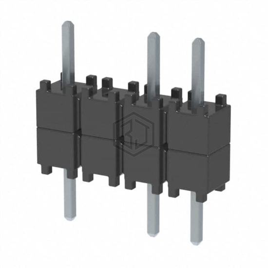 DW-04-07-T-S-200-002 - Samtec Inc. - Rectangular Connectors - Board Spacers, Stackers (Board to Board)