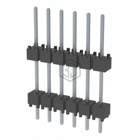 DW-06-10-T-S-450 - Samtec Inc. - Rectangular Connectors - Board Spacers, Stackers (Board to Board)
