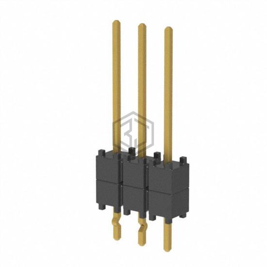 DW-03-09-G-S-200-LL - Samtec Inc. - Rectangular Connectors - Board Spacers, Stackers (Board to Board)