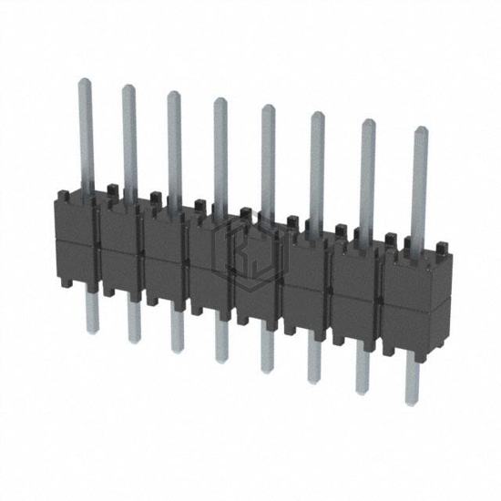 DW-08-08-T-S-200 - Samtec Inc. - Rectangular Connectors - Board Spacers, Stackers (Board to Board)
