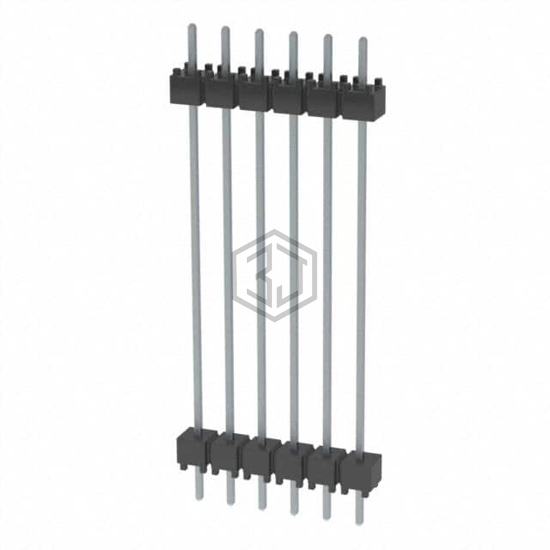 DW-06-14-T-S-1200 - Samtec Inc. - Rectangular Connectors - Board Spacers, Stackers (Board to Board)