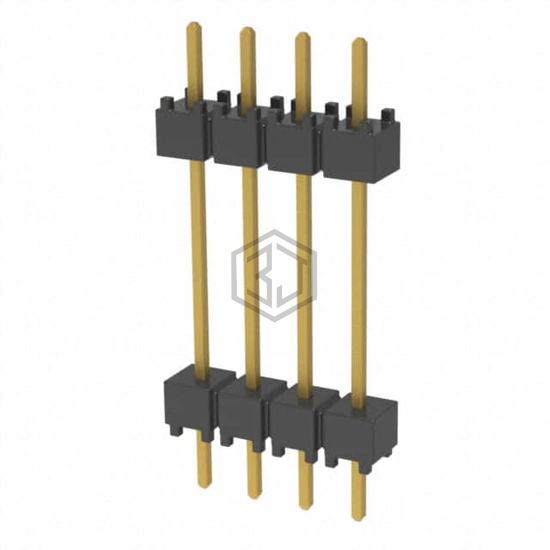 DW-04-10-G-S-600 - Samtec Inc. - Rectangular Connectors - Board Spacers, Stackers (Board to Board)