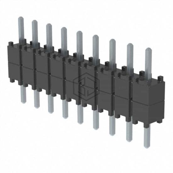 DW-09-07-T-S-200 - Samtec Inc. - Rectangular Connectors - Board Spacers, Stackers (Board to Board)