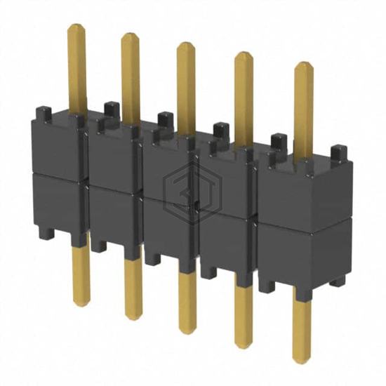 DW-05-07-G-S-200 - Samtec Inc. - Rectangular Connectors - Board Spacers, Stackers (Board to Board)