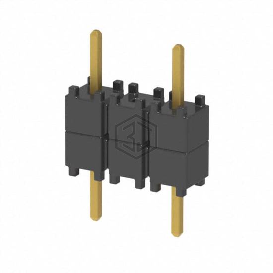 DW-03-07-G-S-200-002 - Samtec Inc. - Rectangular Connectors - Board Spacers, Stackers (Board to Board)
