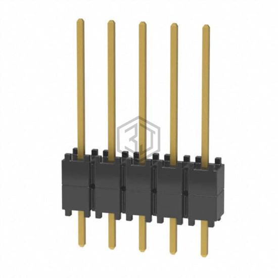 DW-05-09-G-S-200 - Samtec Inc. - Rectangular Connectors - Board Spacers, Stackers (Board to Board)