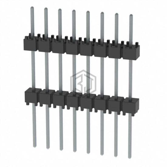 EW-08-12-T-S-500 - Samtec Inc. - Rectangular Connectors - Board Spacers, Stackers (Board to Board)