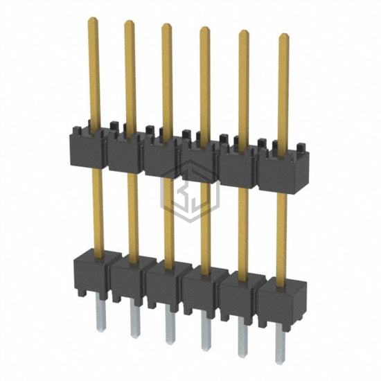 DW-06-10-L-S-450 - Samtec Inc. - Rectangular Connectors - Board Spacers, Stackers (Board to Board)