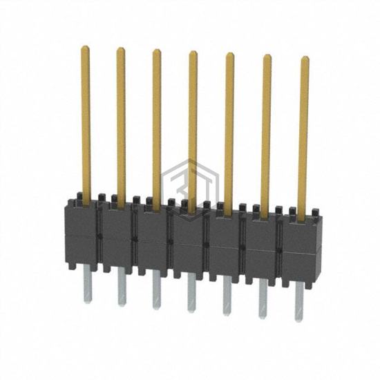 DW-07-09-L-S-200 - Samtec Inc. - Rectangular Connectors - Board Spacers, Stackers (Board to Board)