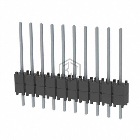 DW-10-09-T-S-200 - Samtec Inc. - Rectangular Connectors - Board Spacers, Stackers (Board to Board)