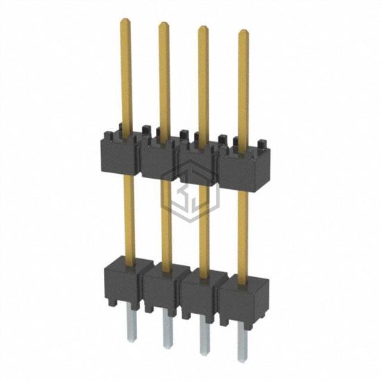 DW-04-10-S-S-450 - Samtec Inc. - Rectangular Connectors - Board Spacers, Stackers (Board to Board)
