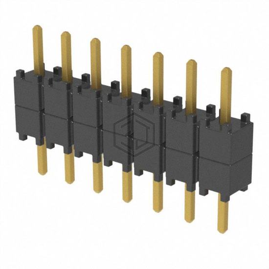DW-07-07-G-S-200 - Samtec Inc. - Rectangular Connectors - Board Spacers, Stackers (Board to Board)