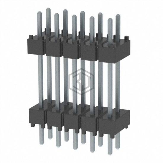 DW-05-10-T-D-500 - Samtec Inc. - Rectangular Connectors - Board Spacers, Stackers (Board to Board)