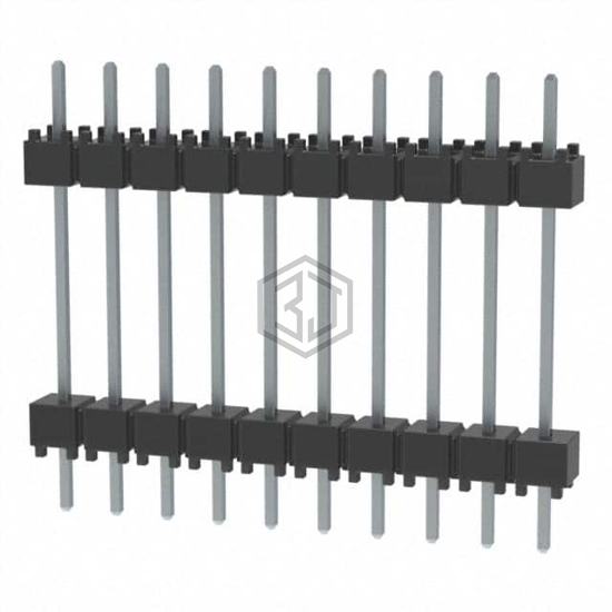 DW-10-10-T-S-600 - Samtec Inc. - Rectangular Connectors - Board Spacers, Stackers (Board to Board)