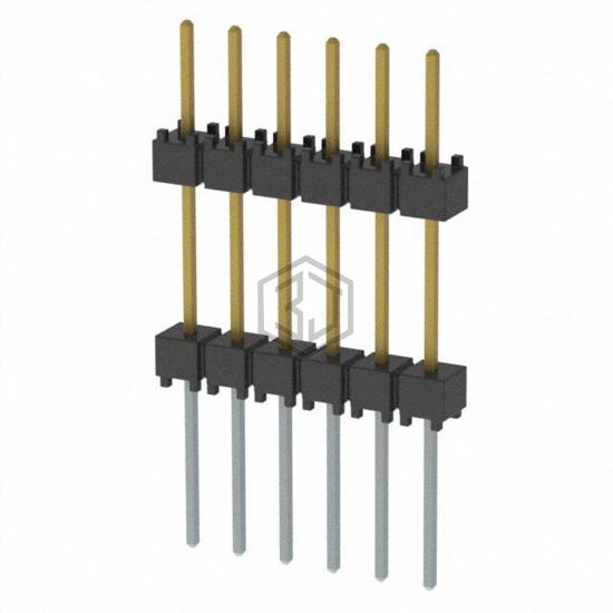 EW-06-12-L-S-500 - Samtec Inc. - Rectangular Connectors - Board Spacers, Stackers (Board to Board)