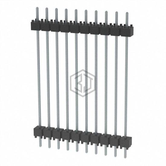 DW-10-14-T-S-1200 - Samtec Inc. - Rectangular Connectors - Board Spacers, Stackers (Board to Board)