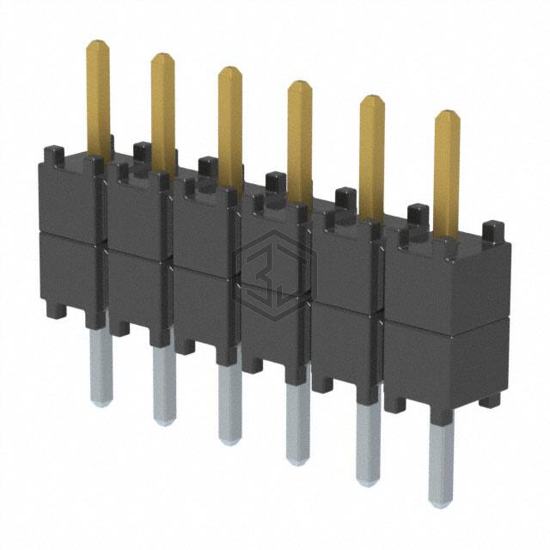 DW-06-07-F-S-200 - Samtec Inc. - Rectangular Connectors - Board Spacers, Stackers (Board to Board)