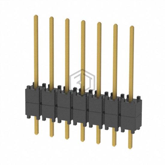 DW-07-09-G-S-200 - Samtec Inc. - Rectangular Connectors - Board Spacers, Stackers (Board to Board)