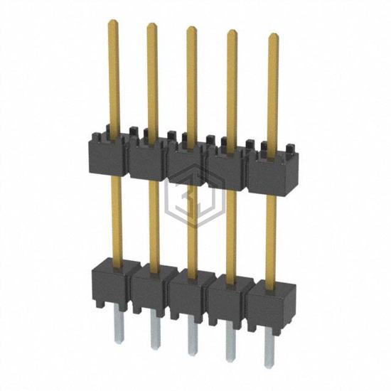 DW-05-10-S-S-450 - Samtec Inc. - Rectangular Connectors - Board Spacers, Stackers (Board to Board)